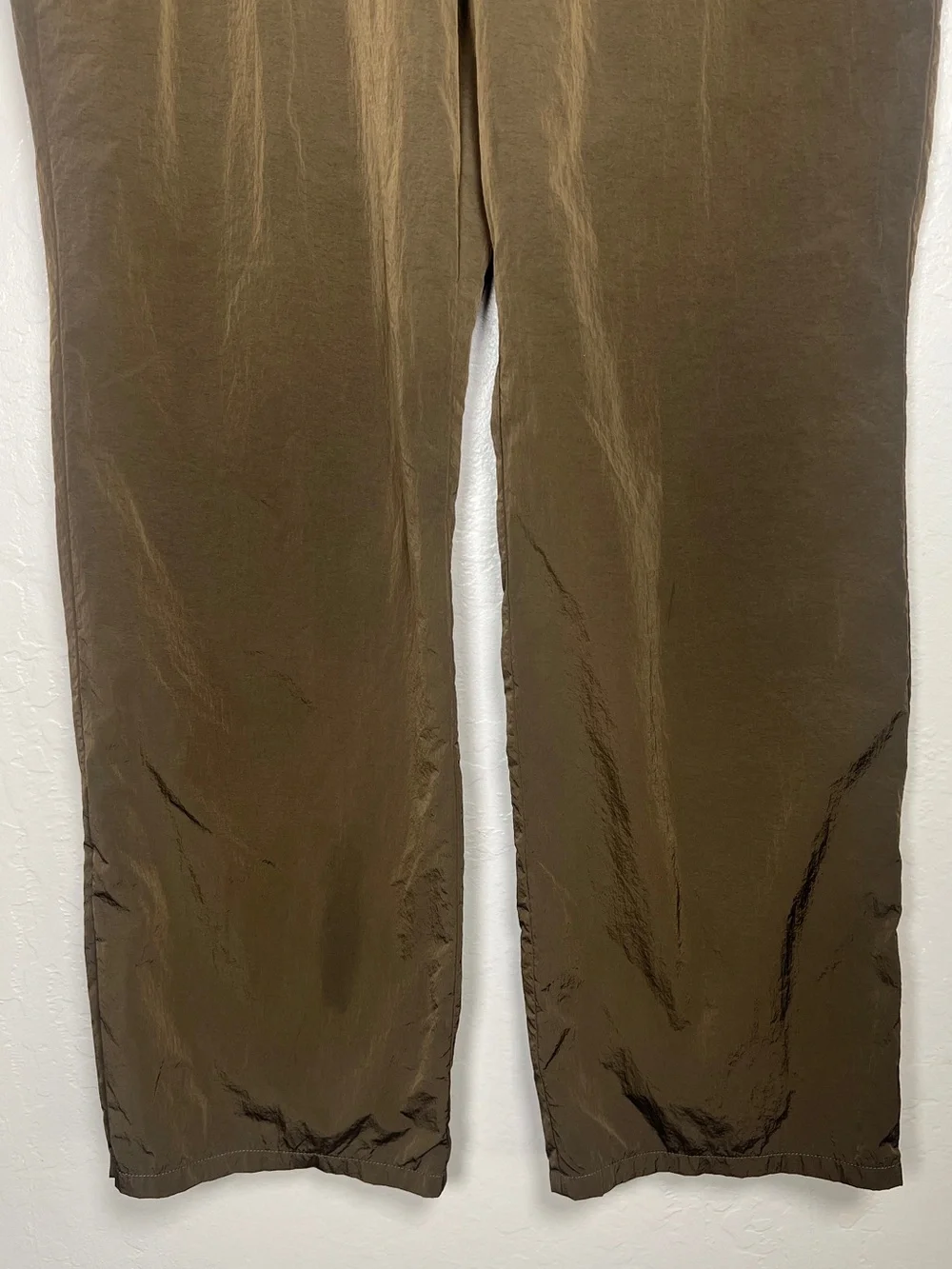 GOOD AMERICAN Women’s Size 4 / XL Mocha Brown Wide Leg‎ Track Pant